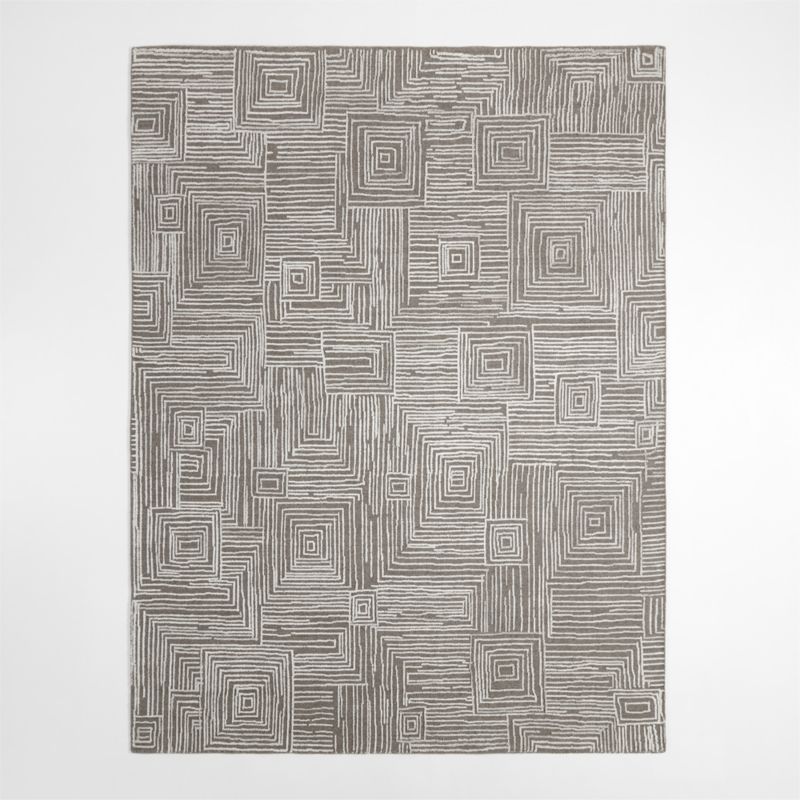 Milos Wool and Viscose Grey Area Rug 6'x9' - image 2 of 5