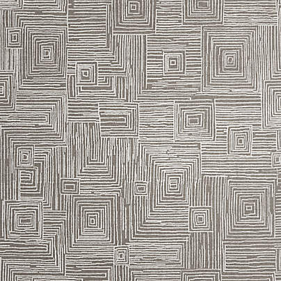 Milos Wool and Viscose Grey Area Rug 8'x10'