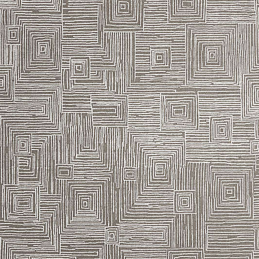 Milos Wool and Viscose Grey Area Rug 6'x9'