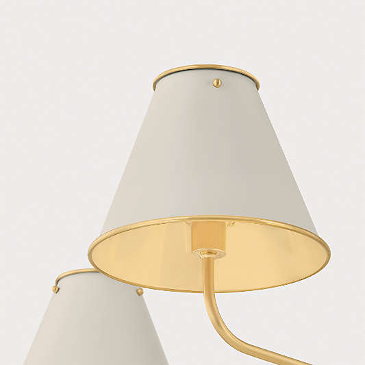 Milton 5-Light White Chandelier