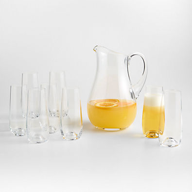 View Mimosa Cocktail Set, Set of 8 Glasses with Pitcher details