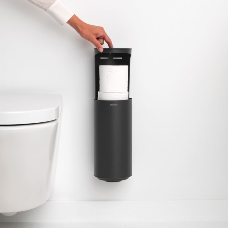 Brabantia Mindset Black Metal Toilet Paper Holder - image 3 of 7