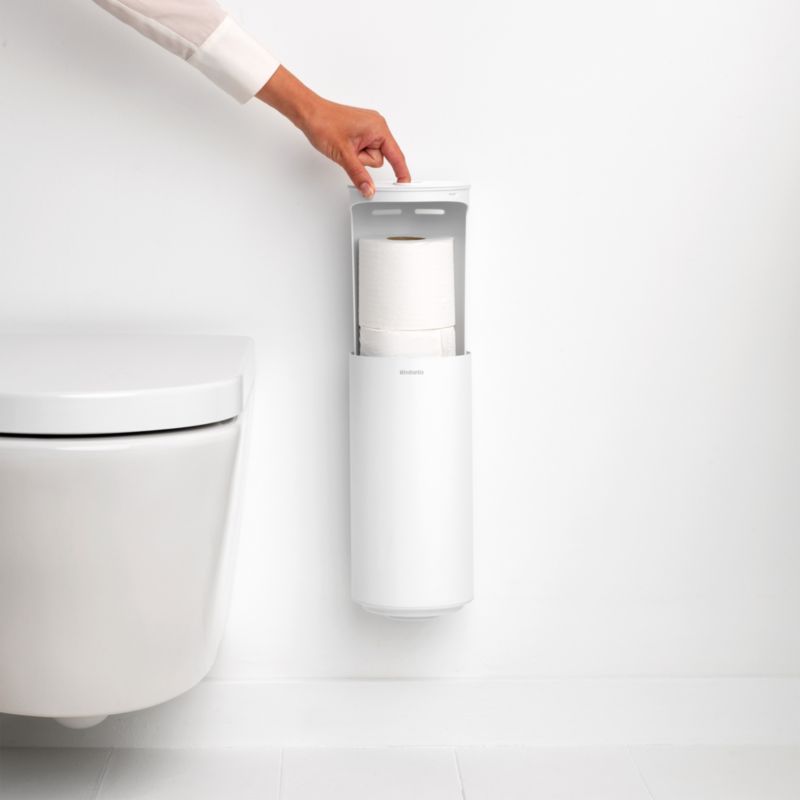 Brabantia Mindset White Metal Toilet Paper Holder - image 3 of 6