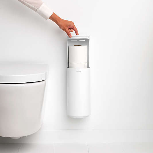 Brabantia Mindset White Metal Toilet Paper Holder