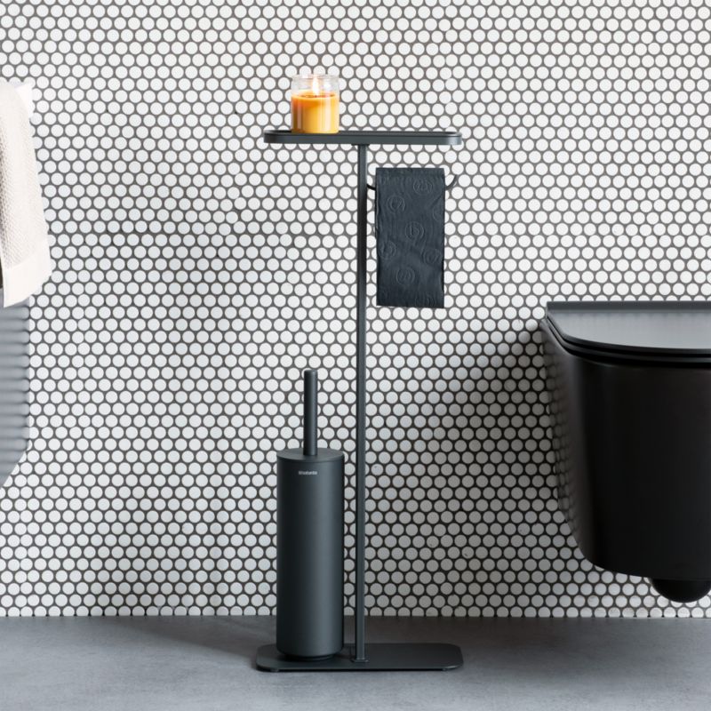 Brabantia Mindset Black Metal Toilet Butler Toilet Paper Holder and Brush - image 1 of 12