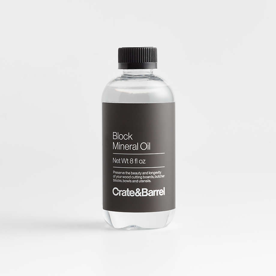 Butcher Block & Cutting Board Mineral Oil | Crate & Barrel
