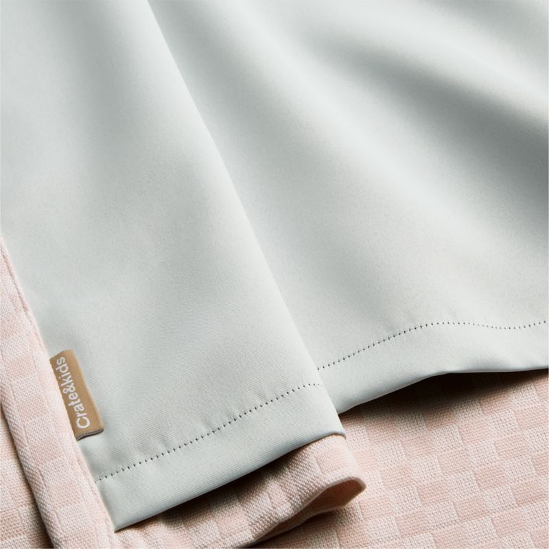 Mini Checker Wildflower Purple Kids Blackout Curtain Panel 44"x96" - image 4 of 5