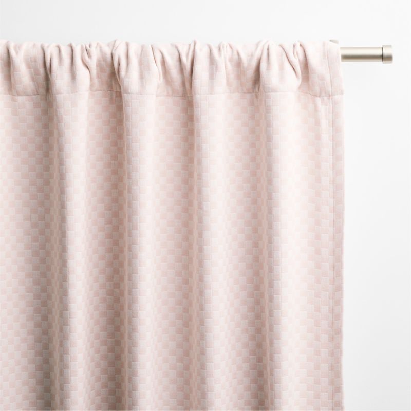 Mini Checker Wildflower Purple Kids Blackout Curtain Panel 44"x96" - image 2 of 5