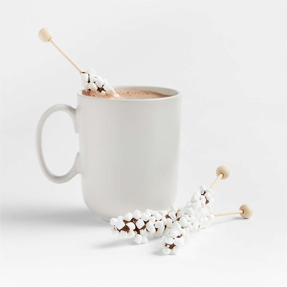 Mini Marshmallow Hot Chocolate Stirrers (Open Larger View)