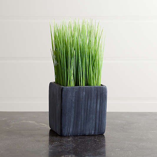 Faux Mini Potted Grass