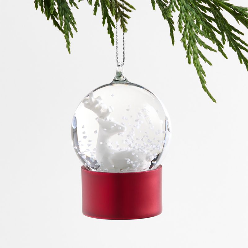 Mini Reindeer Snowglobe Christmas Ornament - image 0 of 1