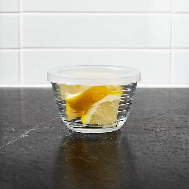 Clear Glass Bowl with Lid + Reviews, Crate & Barrel