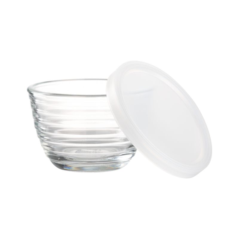 Mini Ribbed Bowl with Lid | Crate & Barrel