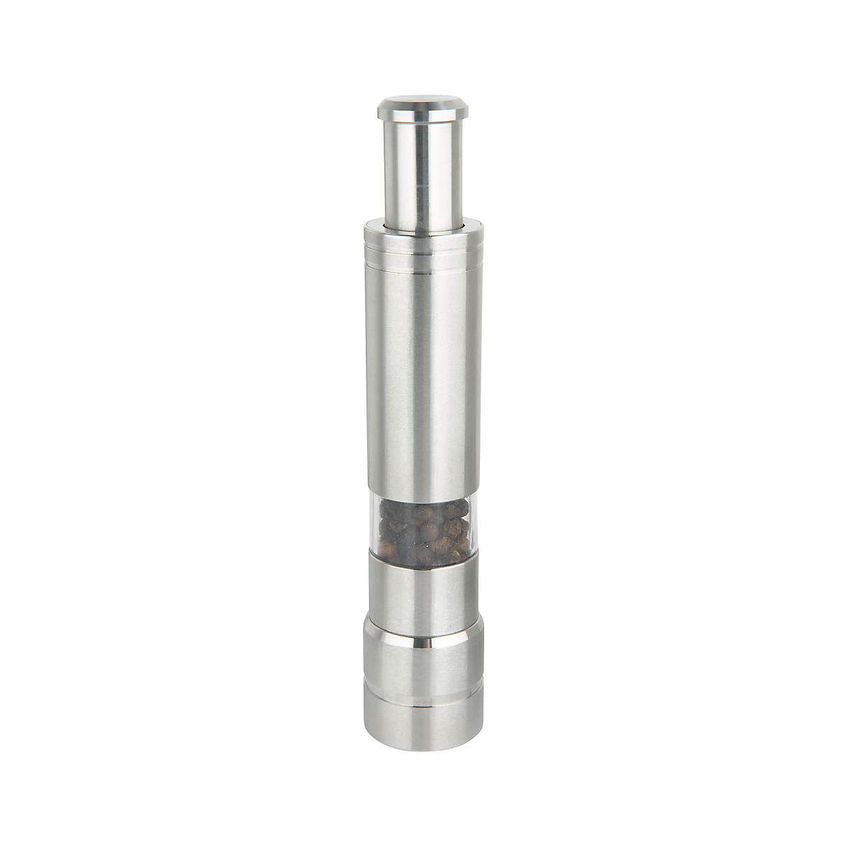 Bueautybox Stainless Steel Pepper Mills with One Hand Stands Mini
