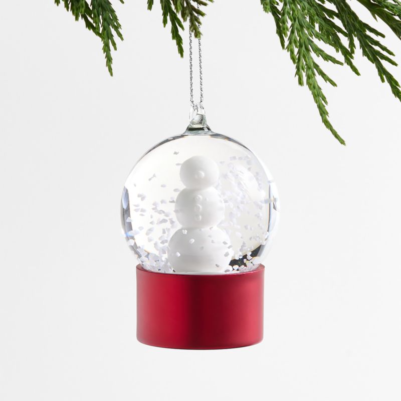 Mini Snowman Snowglobe Christmas Ornament - image 0 of 1