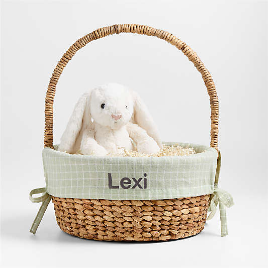 Mini Stax Seafoam Green Kids Easter Basket Liner