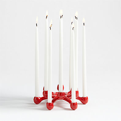 View Red Taper Candle Holder Centerpiece details