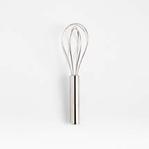 Crate & Barrel Stainless Steel 5" Mini Whisk + Reviews | Crate & Barrel