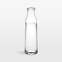 Holmegaard Minima 47.3-oz. Clear Bottle With Lid + Reviews | Crate & Barrel