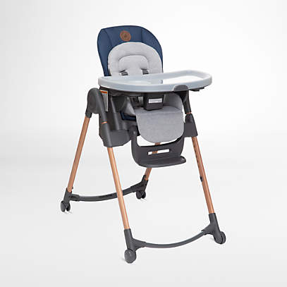 bak automaat deelnemer Maxi-Cosi Minla Essential Blue 6-in-1 Convertible Infant Baby High Chair +  Reviews | Crate & Kids