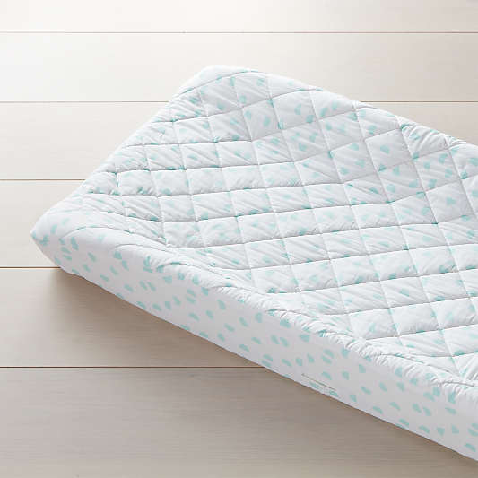 Mint Half Moon Changing Pad Cover