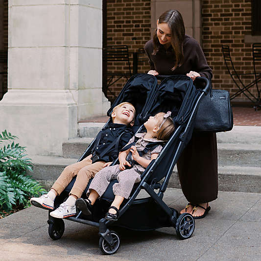UPPAbaby James Black Minu Duo Double Baby Stroller