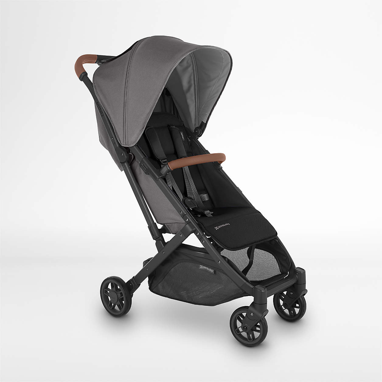 UPPAbaby Minu V2 Grey Travel Baby Stroller + Reviews | Crate & Kids