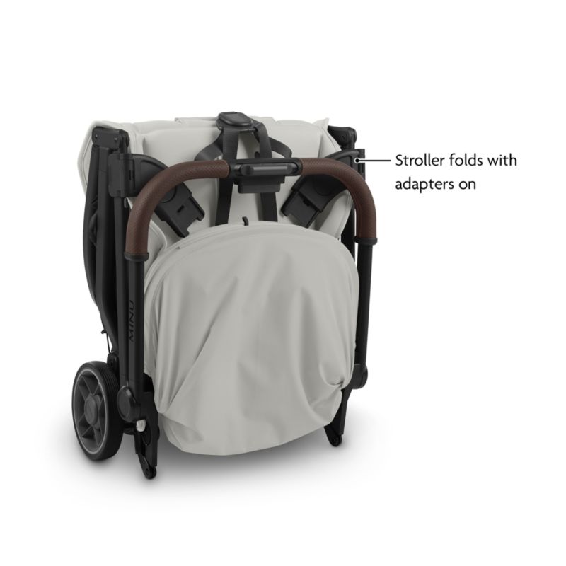 UPPAbaby Minu V3 Greyson Grey Compact Baby Stroller + Aria V2 Infant Car Seat Travel System - image 3 of 5