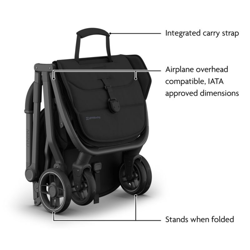 UPPAbaby ® Minu V3 James Black Compact Baby Stroller - image 8 of 9