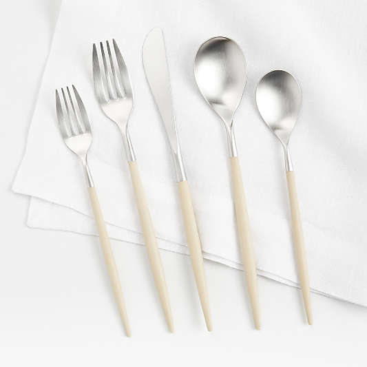 Mio Ivory 20-Piece Flatware Set