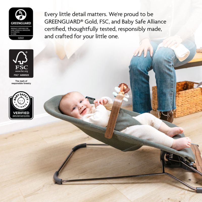 UPPAbaby Maddie Green Mira 3-in-1 Baby Bouncer - image 2 of 7