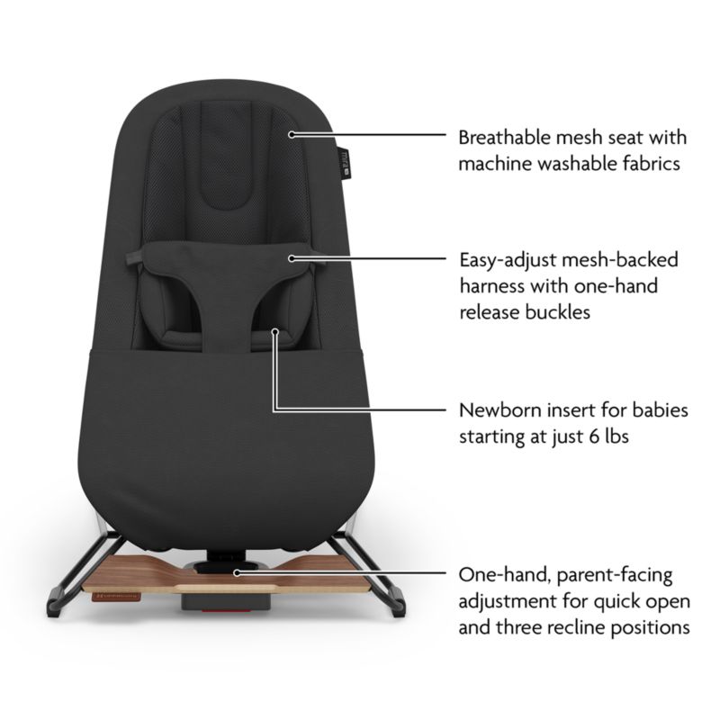 UPPAbaby Mason Black Mira 3-in-1 Baby Bouncer - image 2 of 5