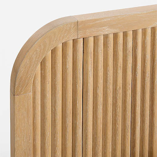 Mira Cerused Natural Oak Kids Full Bed