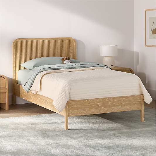 Mira Cerused Natural Oak Kids Bed