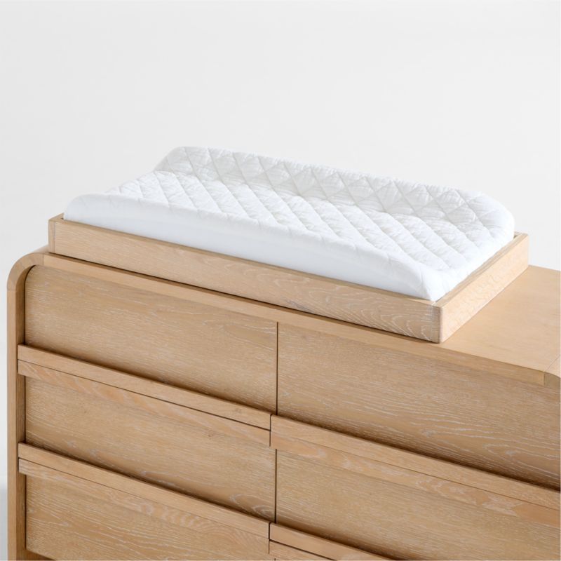 Mira Natural Oak Wood Baby Changing Table Topper - image 0 of 2