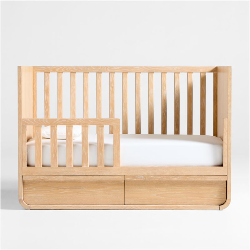 Mira Natural Oak Wood Toddler Bed Rail - image 1 of 2