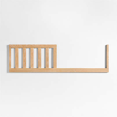 Mira Natural Oak Storage Crib Bed Rail