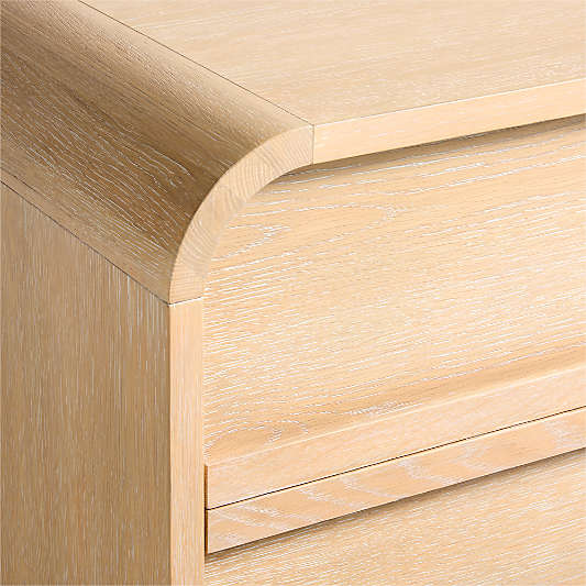 Mira Natural Oak Wood Wide 6-Drawer Kids Dresser