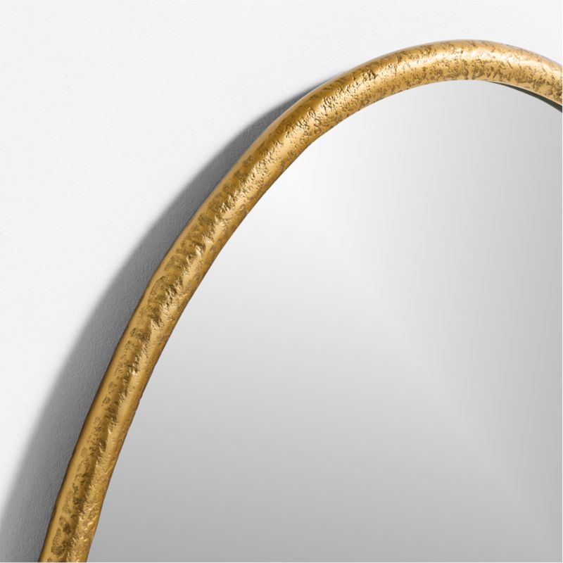 Mirabella Brass Metal Oval Wall Mirror 25.75"x40" - image 5 of 6