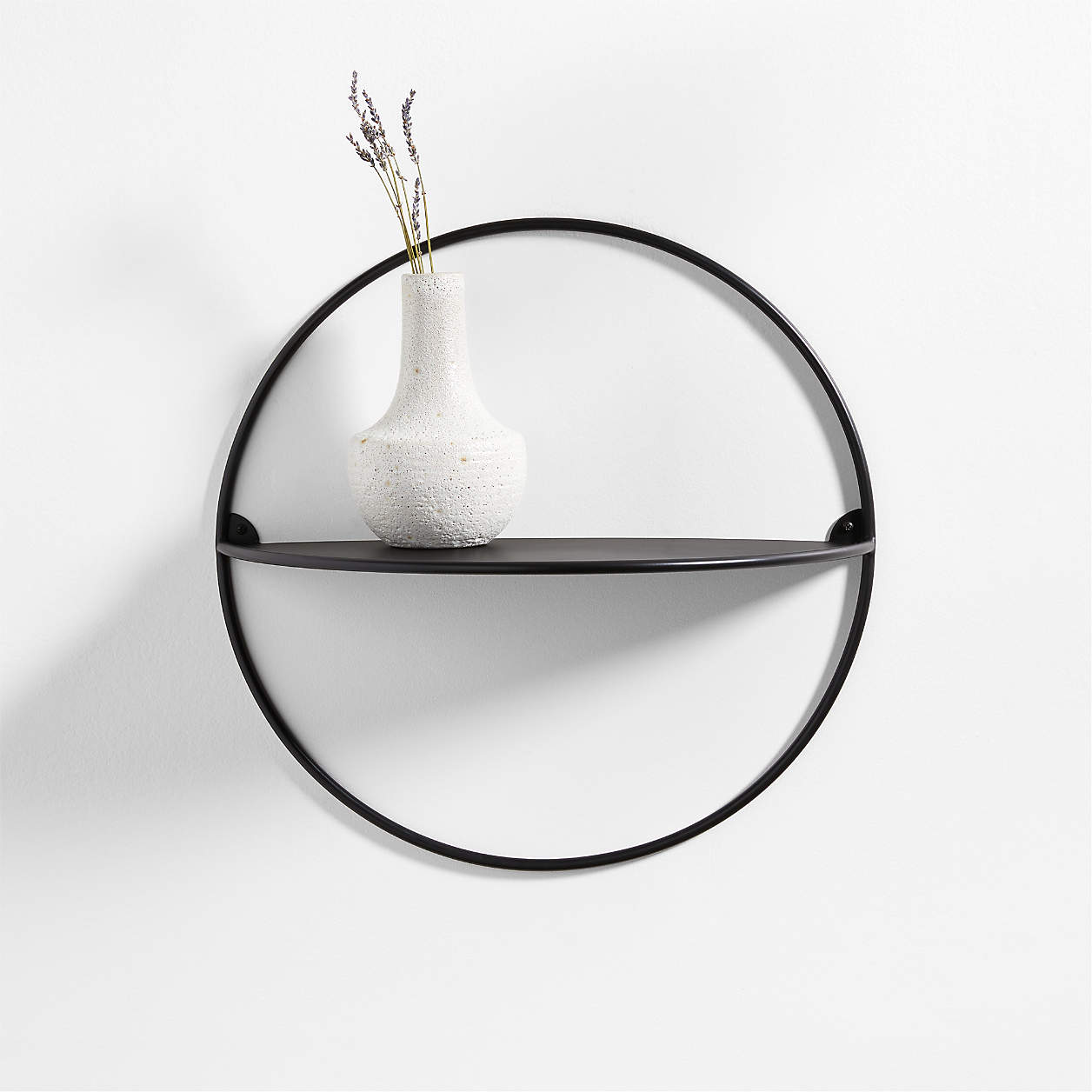 Mirah Round Floating Decorative Shelf + Reviews | Crate & Barrel Canada