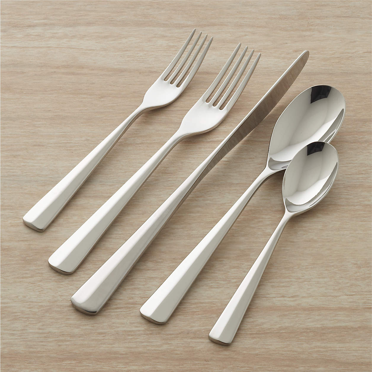 Miro 20-Piece Flatware Set + Reviews | Crate & Barrel