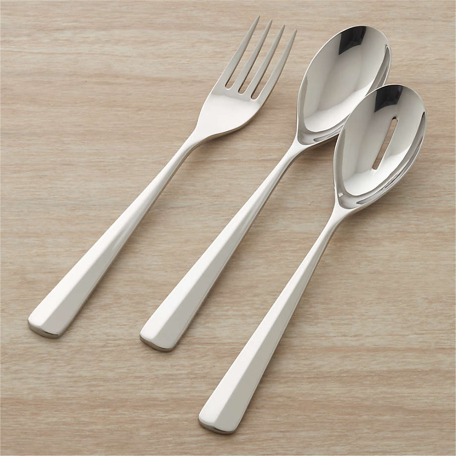 Kenton Black 20-Piece Flatware Set + Reviews | Crate & Barrel