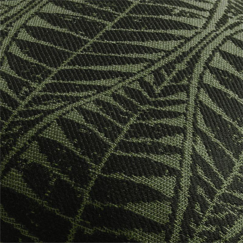 Mirrored Palm Jacquard 20"x20" Juniper Green Indoor/Outdoor Throw Pillow - image 1 of 5