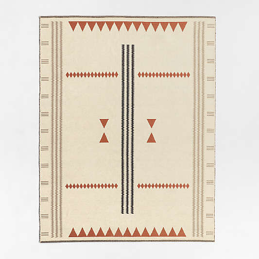 Mirror Pattern Brulee Brown Chenille Kids Area Rug 6'x9'