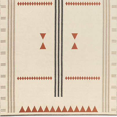 Mirror Pattern Brulee Brown Chenille Kids 12"x18" Rug Swatch