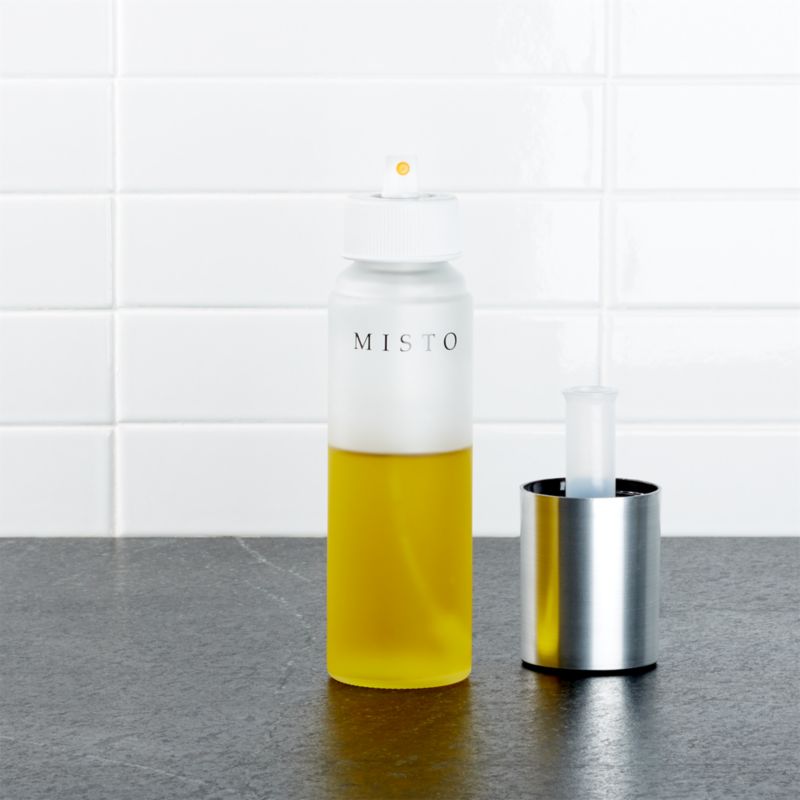 Misto Frosted Glass Bottle Oil Sprayer + Reviews Crate & Barrel