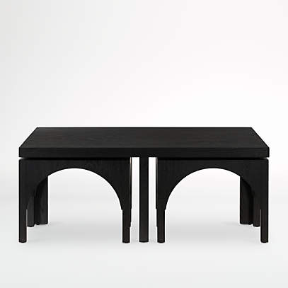 Mitchell Ebony Coffee Table Crate And, Black Coffee Table Crate And Barrel