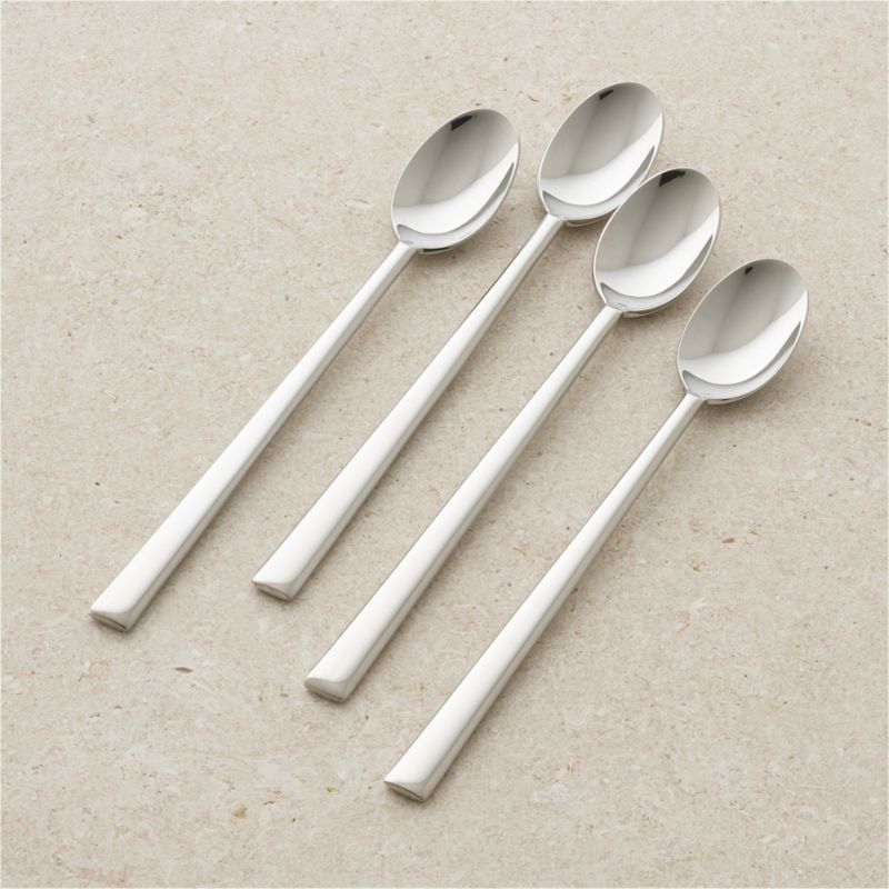 Set of 4 Mix Iced Tea Spoons