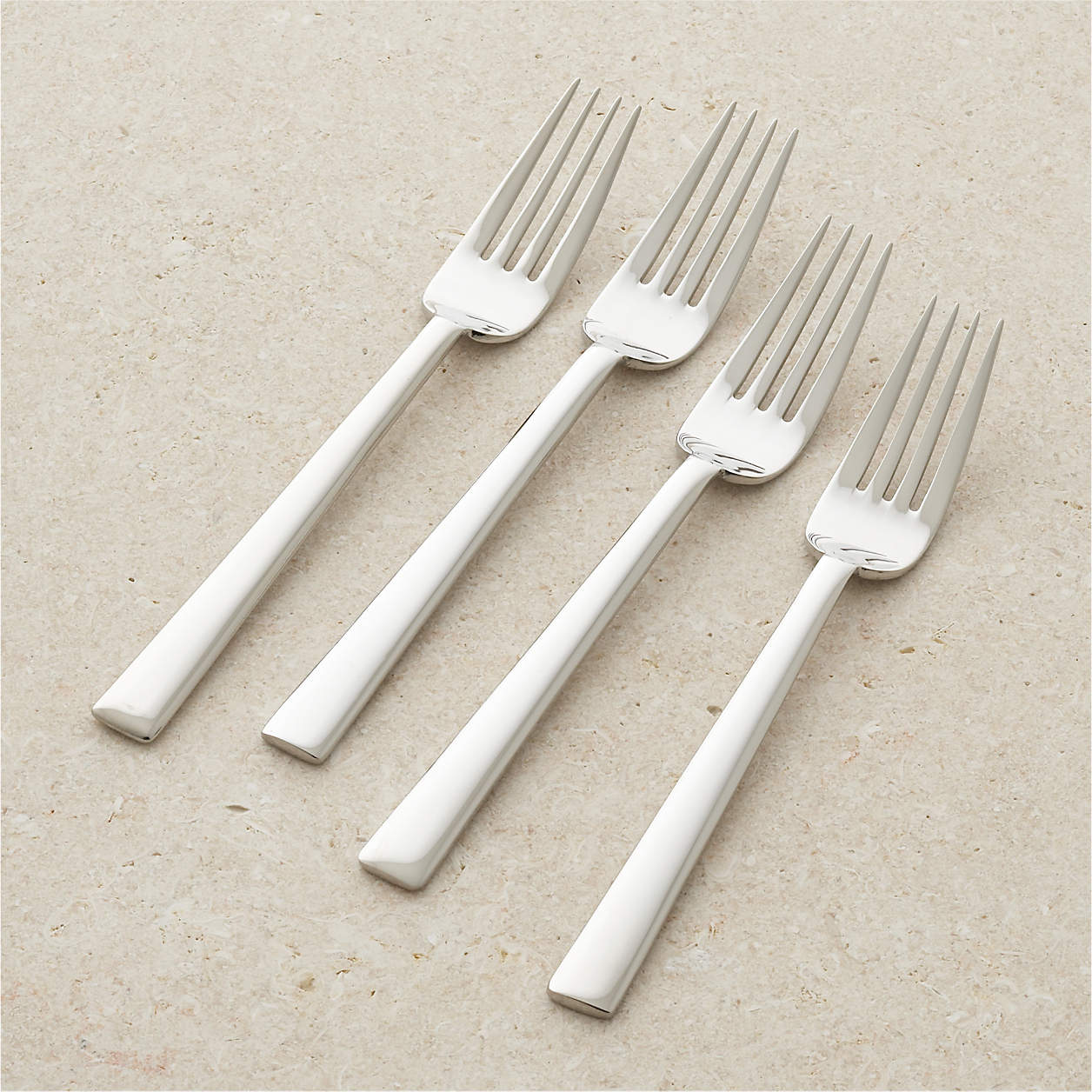 Set of 4 Mix Salad Forks + Reviews Crate & Barrel