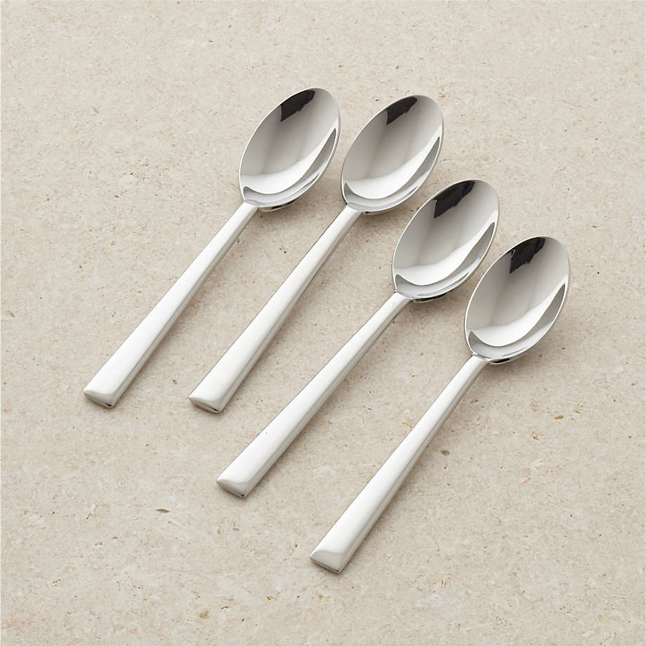 Set of 4 Mix Teaspoons + Reviews Crate & Barrel